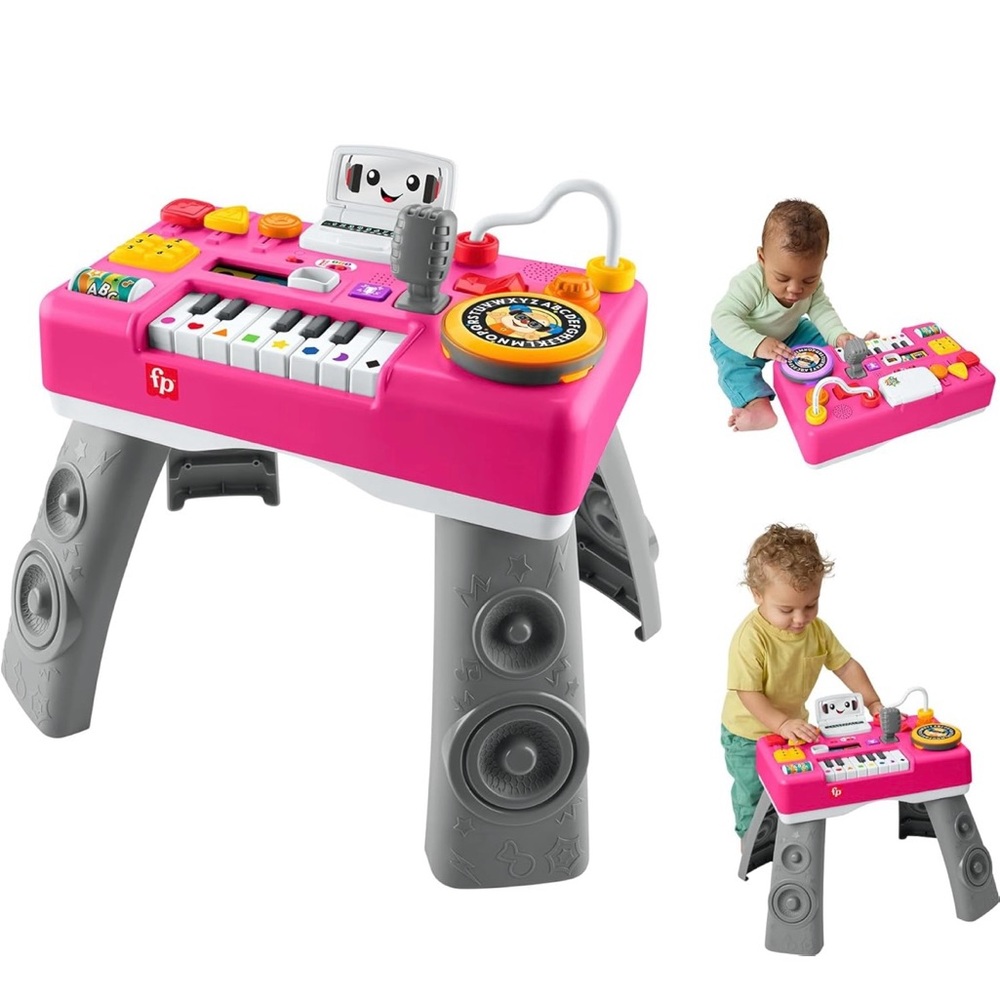 Baby & Toddler Laugh & Learn Mix & Learn DJ Educational Table Toy Fisher Price